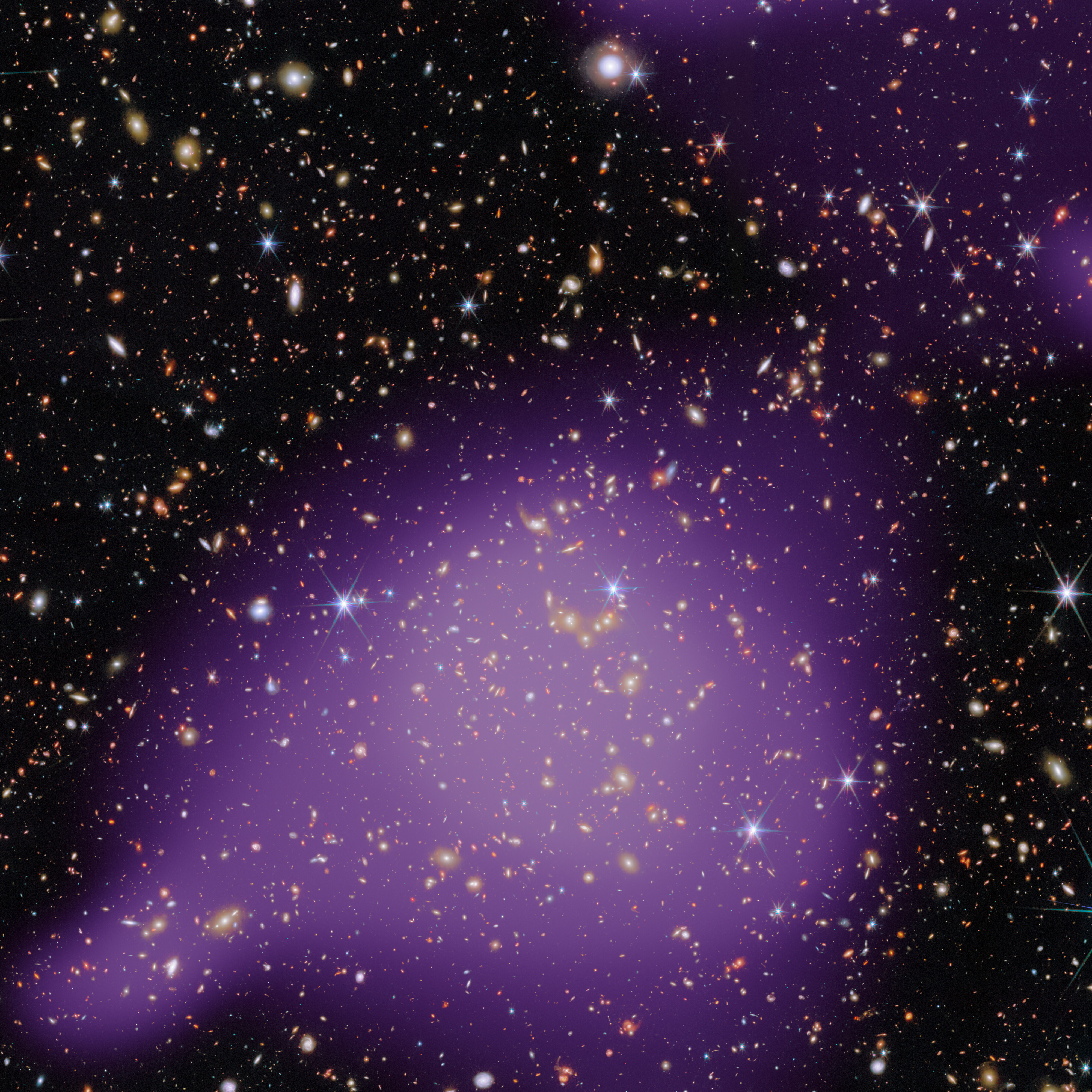 JWST COSMOS-Web with Dark Matter Overlay